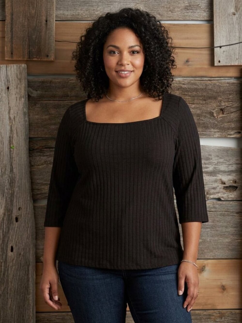 ADDITION Elle square neck top size 5X